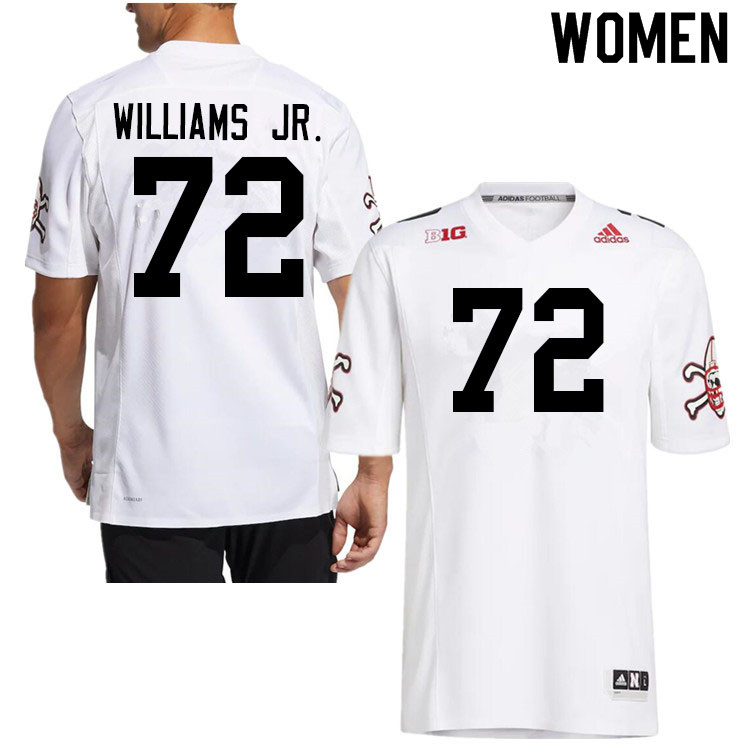 Women #72 Kevin Williams Jr. Nebraska Cornhuskers College Football Jerseys Sale-Strategy - Click Image to Close